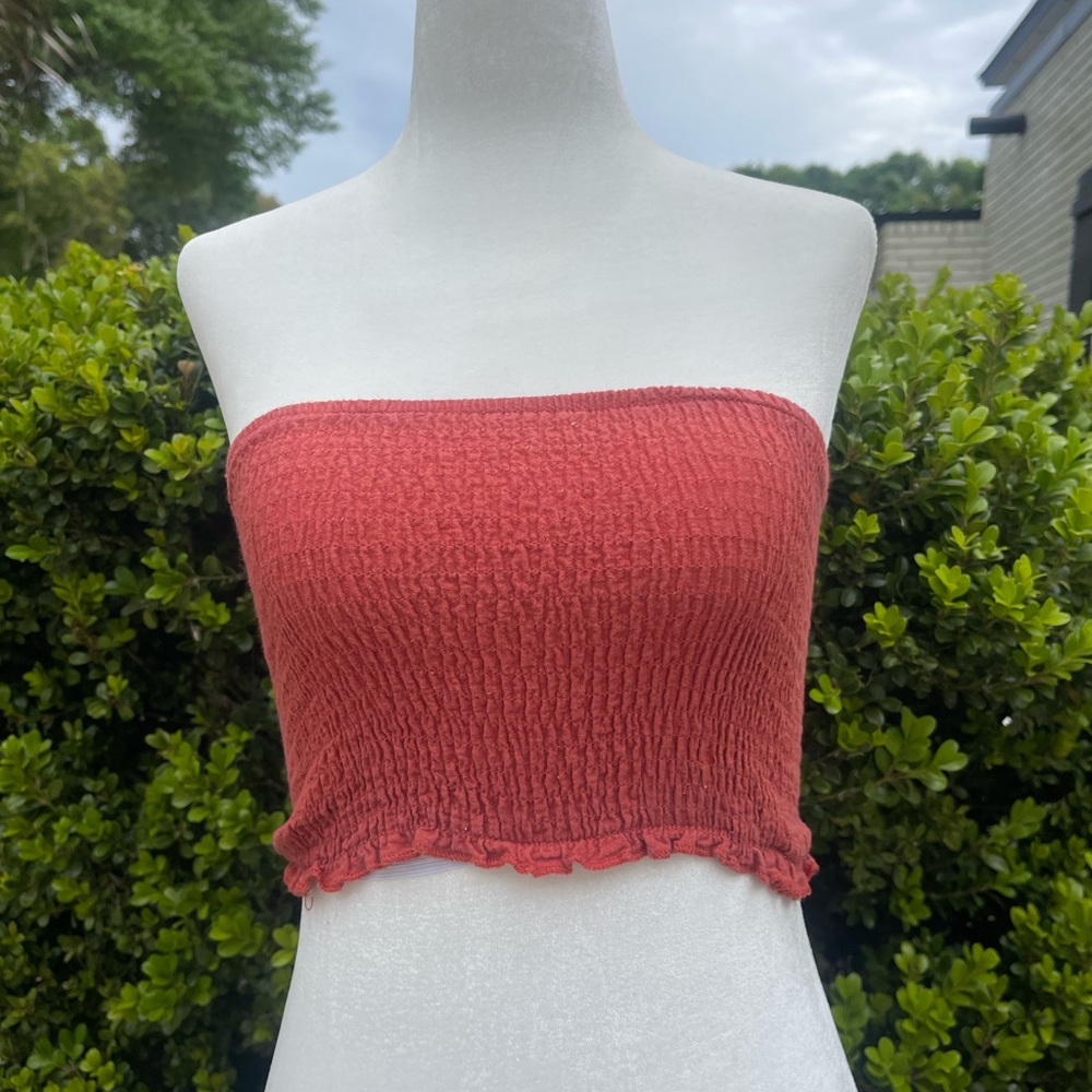 orange tube top